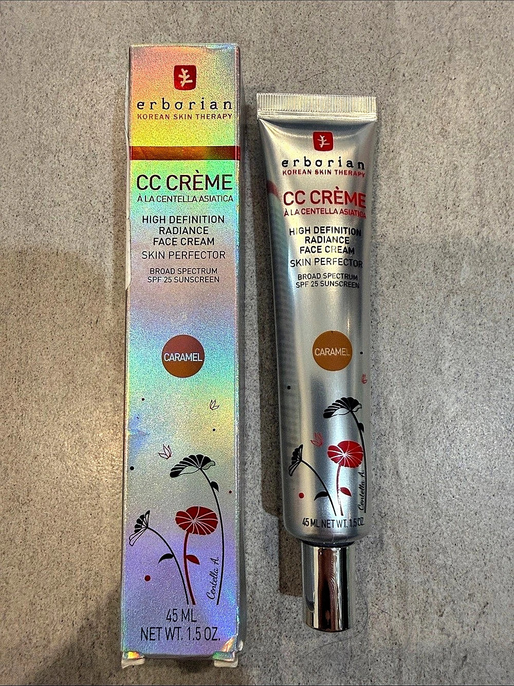 Erborian CC Crème High Definition Radiance Face Cream in Caramel BNIB